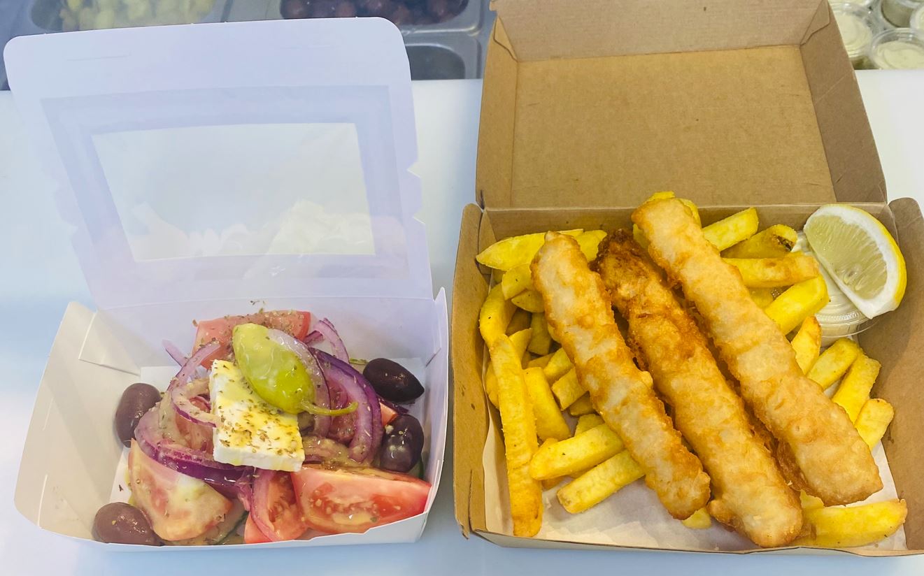 Beer Battered Flathead Seafood Meal